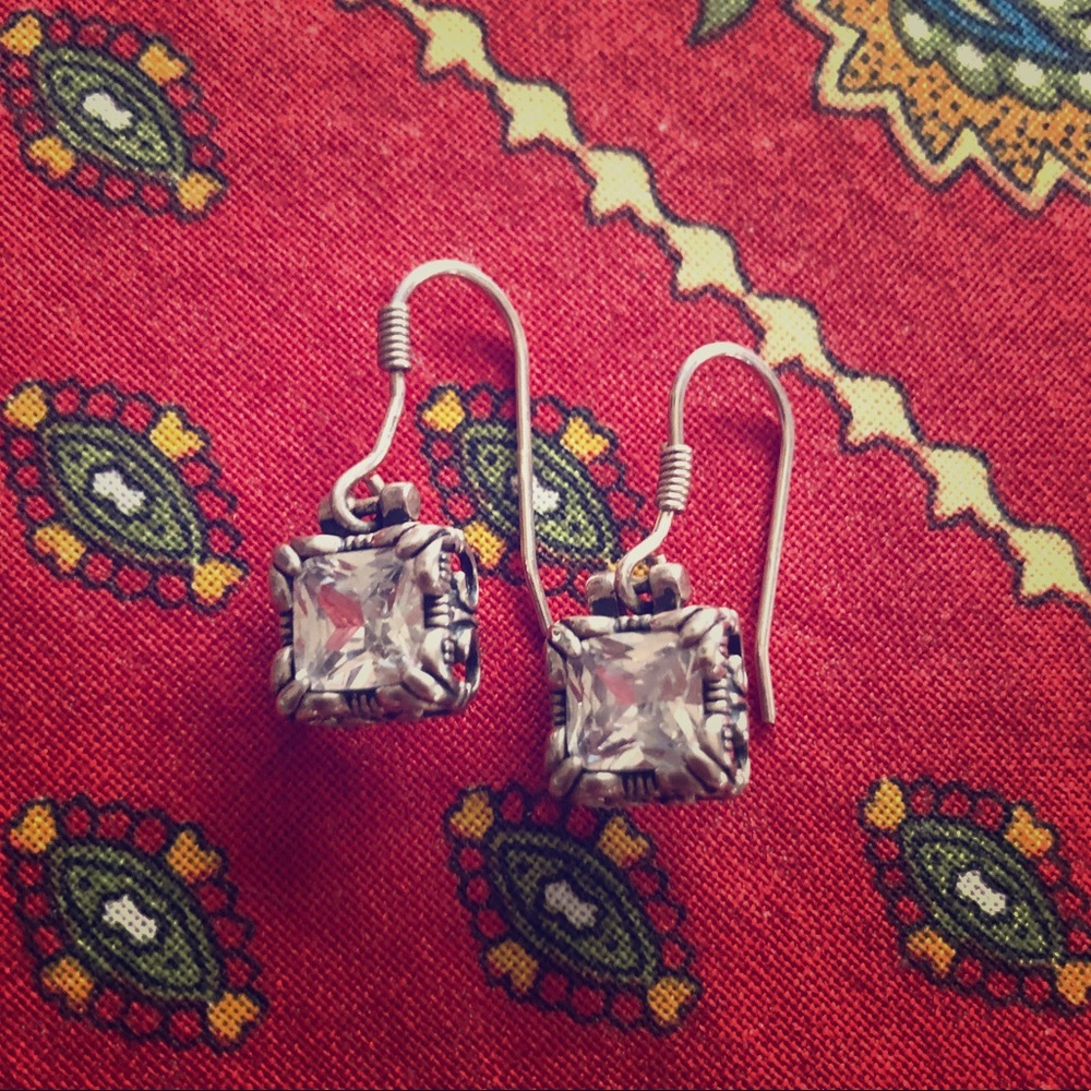 Silpada Zirconia Dangle Earrings